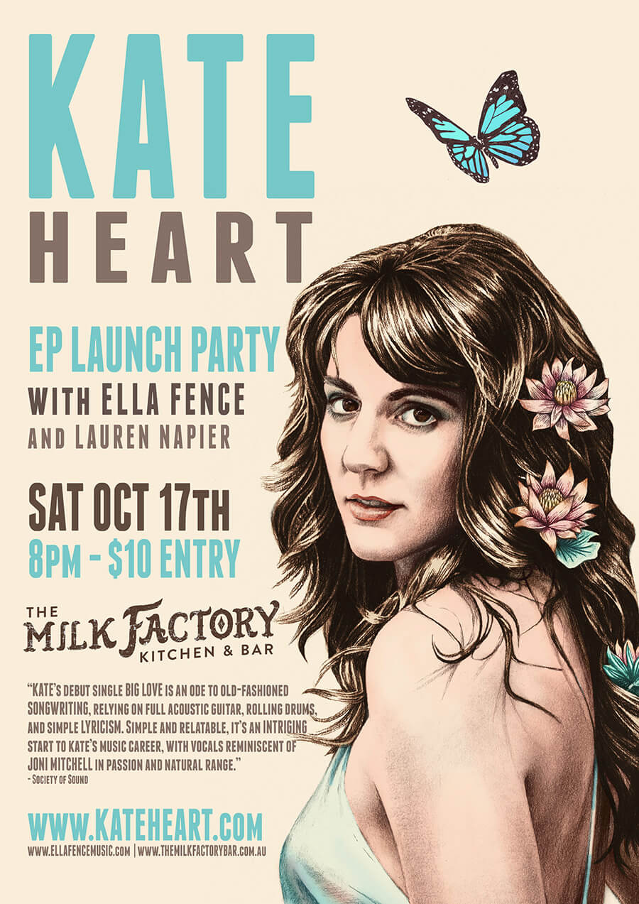 Kate Heart [Gig Poster]