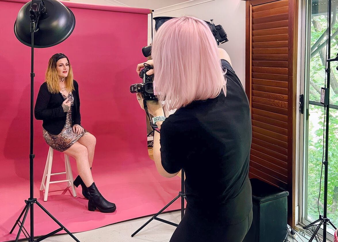 Lix North of Lix Creative photoshoot with Karise Eden in 2022