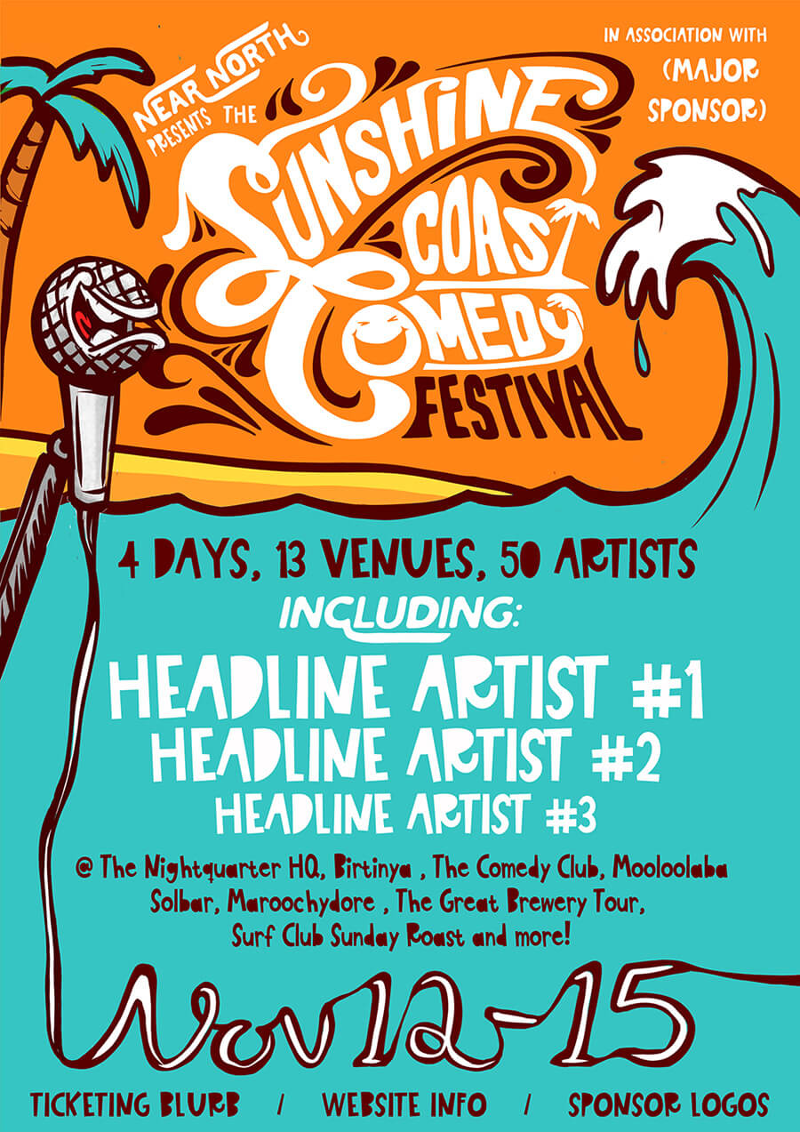 Sunshine Coast Comedy Festival [Event Poster]